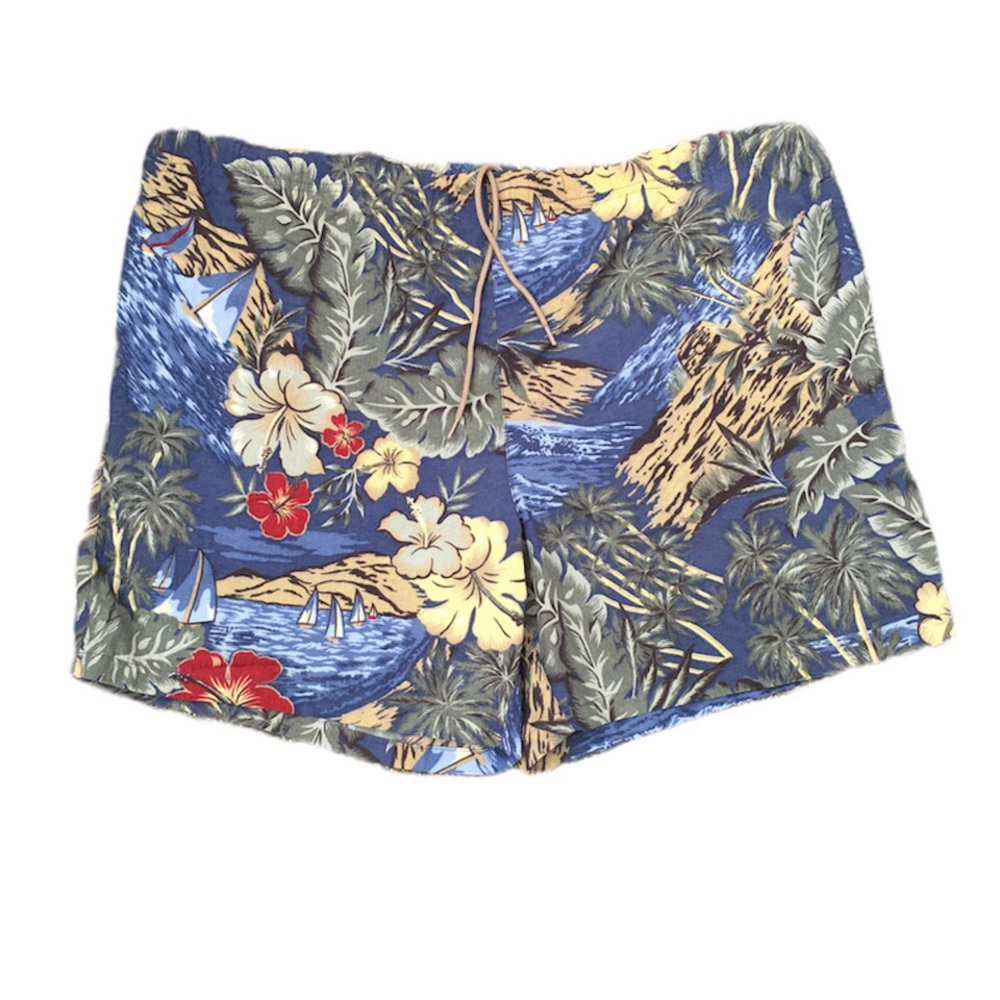 Floral nautica swimming trunks